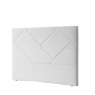 Cabecero de cama tapizado Europa polipiel blanca - 150 x 120 x 6 cm