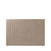 Cabecero de cama tapizado Atlántico tela beige - 150 x 120 x 6 cm