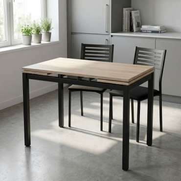 Mesa de cocina extensible Cameron Roble - 110-170 x 75 x 70 cm