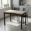 Mesa de cocina extensible Cameron Roble - 110-170 x 75 x 70 cm