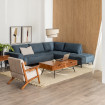 Sofá Chaise Longue Derecha Azul  266 x 80 x 222 cm