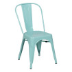 Silla de Comedor Apilable Industrial Dallas Turquesa Metal 45x85x52,5 cm