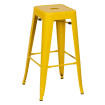 Taburete alto Dallas en acero Amarillo 43,5 x 76,5 x 43,5 cm