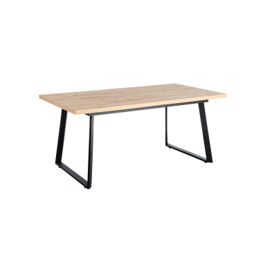 Mesa extensible Pax madera Natural - Negro 170 x 75 x 90 cm