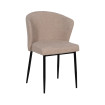 Silla tapizada colección UrbanLine Crema - Negro para salón y hostelería 59 x 80 x 55 cm