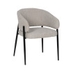 Silla de salón con brazos tapizada Contract Gris 60 x 79 x 57 cm