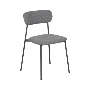 Silla de comedor Contract tapizada apilable 49 x 76 x 47 cm