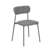 Silla de comedor Contract tapizada apilable 49 x 76 x 47 cm