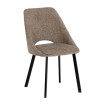 Silla de salón tapizada Taupe Bilbao 48 x 85 x 61 cm
