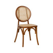 Silla en madera de olmo Contract Miel 44,5 x 89 x 41,5 cm