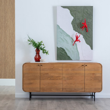 APARADOR NATURAL MADERA DE MANGO SALÓN 170 X 40 X 80 CM