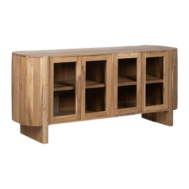 Aparador vitrina Creel Madera de acacia 180 x 80 x 40 cm