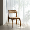 Silla de comedor de madera de teka Natural Contract 55x79,5x53 cm
