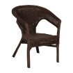 Silla de ratán marrón 60 x 62 x 78 cm