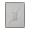 Cuadro Abstracto Pintado a mano Blanco 90 X 120 Cm
