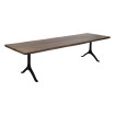 Mesa Comedor Madera Suar y Patas Metal Negro 300 cm