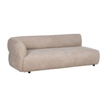 SOFÁ MÓDULO IZQUIERDO BEIGE TEJIDO SALÓN 199 X 92 X 65 CM