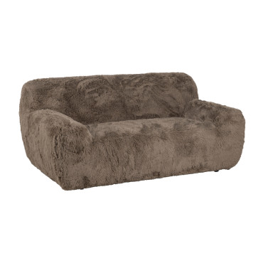 Sofá de 2 plazas tapizado Taupe 185 x 79,5 x 107 cm