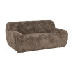 Sofá de 2 plazas tapizado Taupe 185 x 79,5 x 107 cm