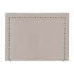 Cabecero Crema Tejido Dormitorio 165 X 7 X 125 Cm