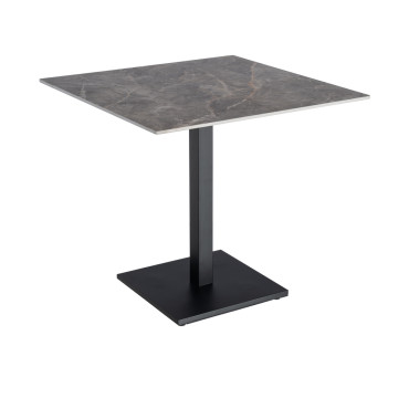 MESA GRIS PIEDRA SINTERIZADA CONTRACT 80 X 80 X 75 CM