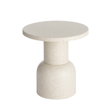 MESITA BLANCO METAL 51 X 51 X 52 CM