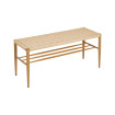 BANCO NATURAL CUERDA-METAL 100 X 35 X 46 CM