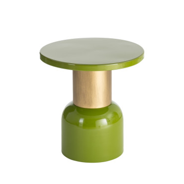 MESITA VERDE METAL 51 X 51 X 52 CM