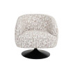 SILLÓN GIRATORIO CREMA-BEIGE 76 X 80 X 73 CM