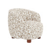 SILLÓN ESTAMPADO CREMA-BEIGE 80 X 82 X 62 CM