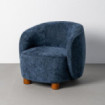 SILLÓN AZUL TEJIDO-METAL 80 X 82 X 62 CM
