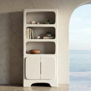 LIBRERÍA BLANCO DM 80 X 35 X 180 CM