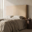 CABECERO BEIGE TEJIDO DORMITORIO 160 X 122 CM