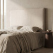 CABECERO CREMA TEJIDO DORMITORIO 160 X 122 CM