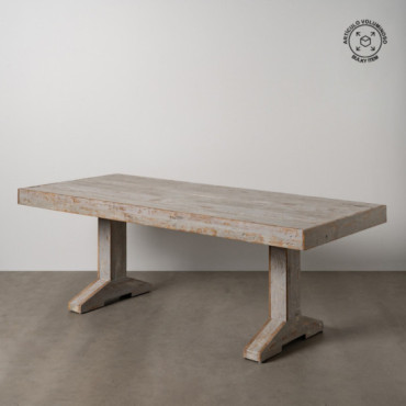 Mesa de comedor madera maciza 220 cm - Comercial Villar