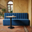 BANCO HOSTELERÍA AZUL TEJIDO 180 X 60 X 90 CM