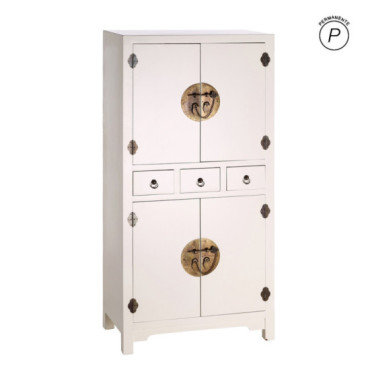Mueble Auxiliar Blanco 63 X 33 X 131 Cm