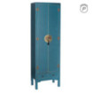 Armario 2 Puertas Y 2 Cajones Azul Dm 55 X 33 X 185 Cm