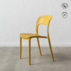 Silla amarilla polipropileno 43 x 83,2 x 43 cm