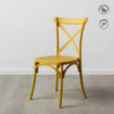 Silla apilable de comedor en polipropileno Amarillo 48,5 x 91 x 43 cm