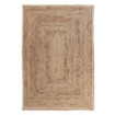 Alfombra Natural Yute Decoración 230 X 160 X 1 Cm
