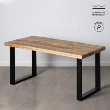 Mesa de comedor de madera de mango 160 x 76 x 80 cm