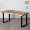 Mesa de comedor de madera de mango 160 x 76 x 80 cm