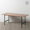 Mesa de comedor Lagom Marrón-Negro Madera-Metal 180 x 76 x 80 cm