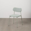 Silla de comedor Contract tapizada apilable Verde 49 x 76 x 47 cm