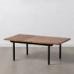 Mesa de centro Abner en madera de mango marrón y metal negro 110 x 40 x 60 cm
