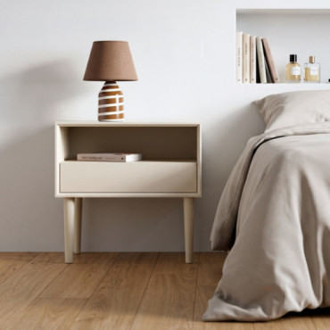 MESITA CREMA DM DORMITORIO 50 X 35 X 50 CM