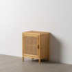 Mesa auxiliar de 1 puerta Ratán 46 x 60 x 35 cm