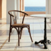 Silla Chocolate Madera-Ratán 55 X 50 X 81 Cm