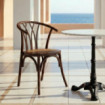 Silla Chocolate Madera-Ratán 55 X 50 X 81 Cm